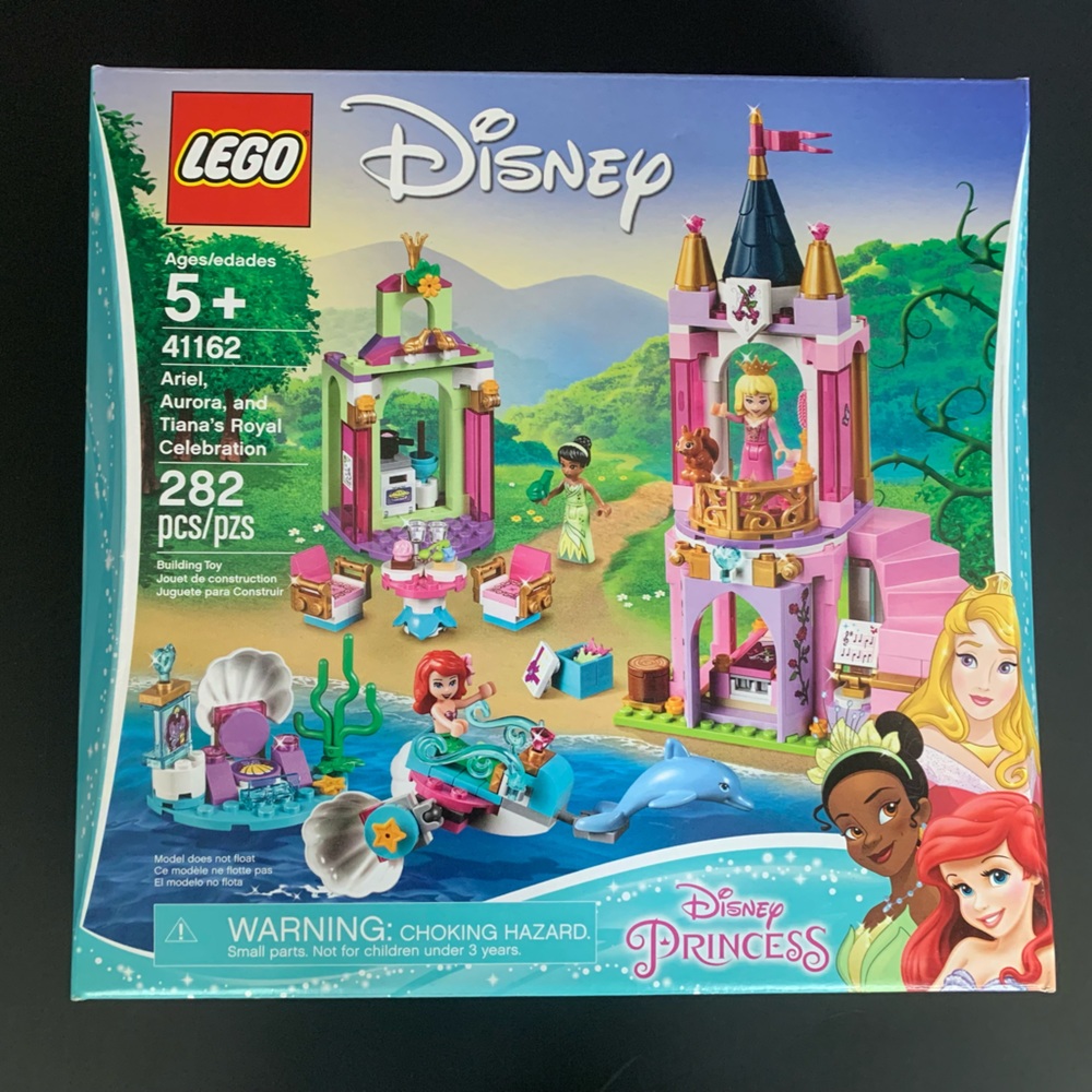 LEGO 41162 - Retired- Disney Ariel, Aurora, and Tiana's Royal Celebration